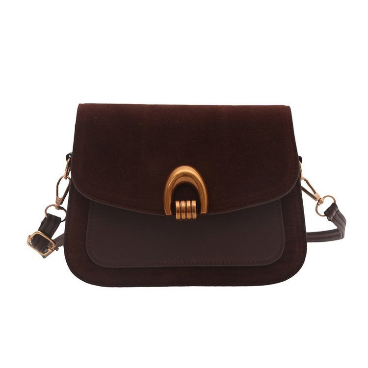 Damen elegante Umhängetasche mit goldener Schnalle Nord Taschen