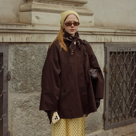Damen Oversize Übergangsjacke mit Boxy-Schnitt und großen Eingrifftaschen Nord Taschen