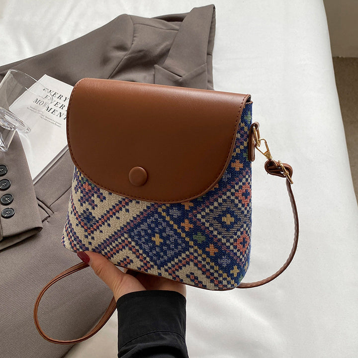 Damen Umhängetasche mit kunstvollem gewebtem Design Nord Taschen