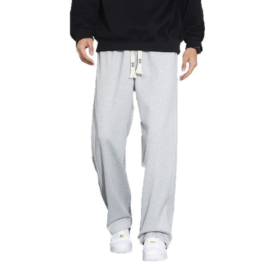 Herren Locker-weit geschnittene Lounge-Jogginghose mit Baumwoll-Fleece-Innenfutter und verstellbarem Kordelzug Nord Taschen