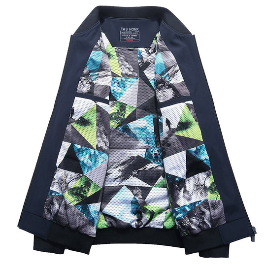 Herren leichter Softshell-Bomber mit gemustertem Mesh-Futter und windabweisendem Außenmaterial Nord Taschen
