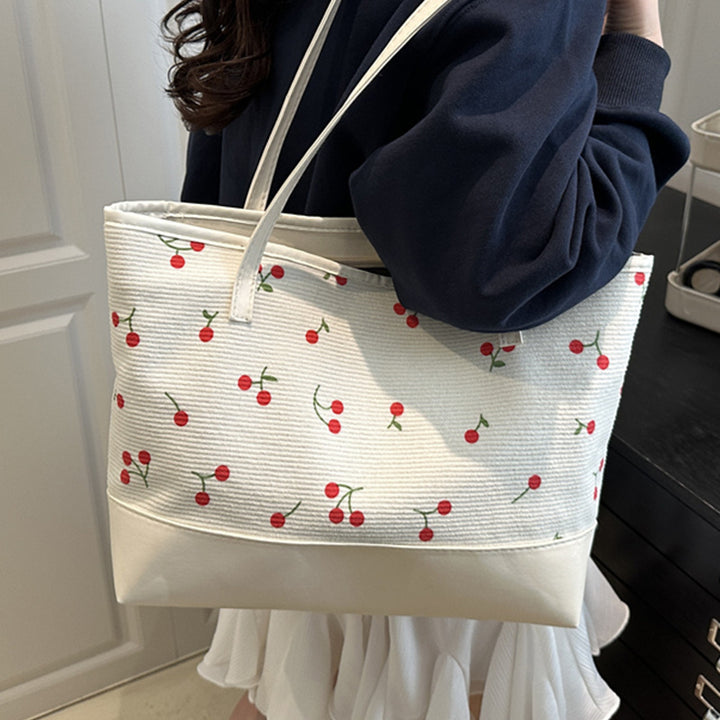 Damen Tragetasche mit floralem Muster und strapazierfähigem Kunstleder Nord Taschen