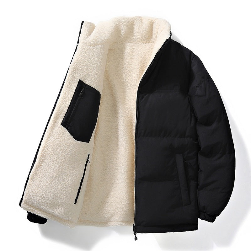 Unisex Wattierte Bomberjacke mit Teddyfutter und verdeckten Innentaschen Nord Taschen