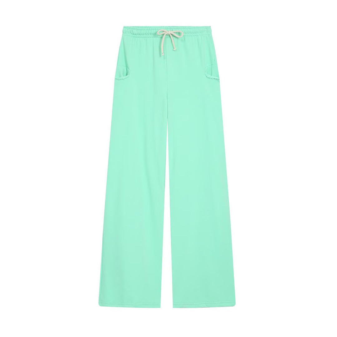 Damen Cropped-Hoodie und Palazzo-Loungehose Set Nord Taschen