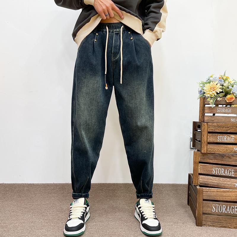 Herren Modische Ripped Jeans mit kreativen Patches Nord Taschen 1788342395