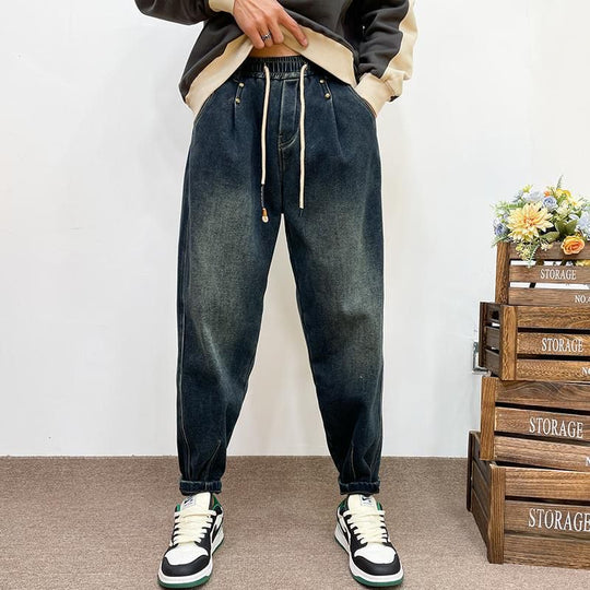 Herren Modische Ripped Jeans mit kreativen Patches Nord Taschen 1788342395