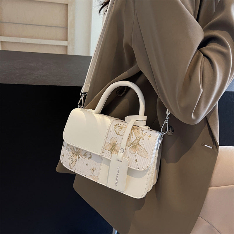 Damen mode Handtasche mit floralem Druck und praktischem Tragegriff Nord Taschen