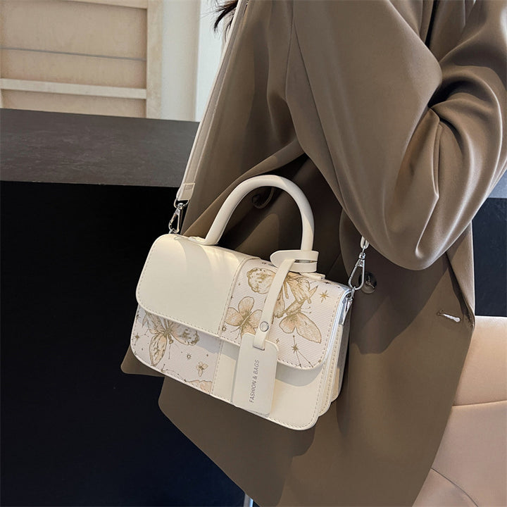 Damen mode Handtasche mit floralem Druck und praktischem Tragegriff Nord Taschen
