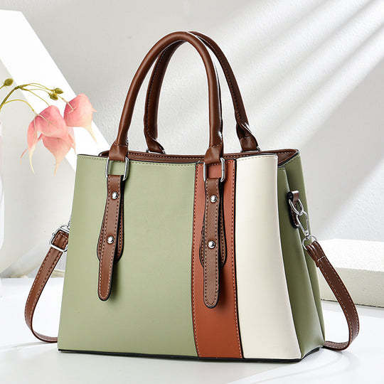 Damen Handtasche mit eleganten Farbakzenten und vielseitigem Tragegurt Nord Taschen