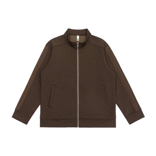 Herren Sweatjacke mit Stehkragen, durchgehendem Reißverschluss und kontrastierten Ärmeleinsätzen Nord Taschen