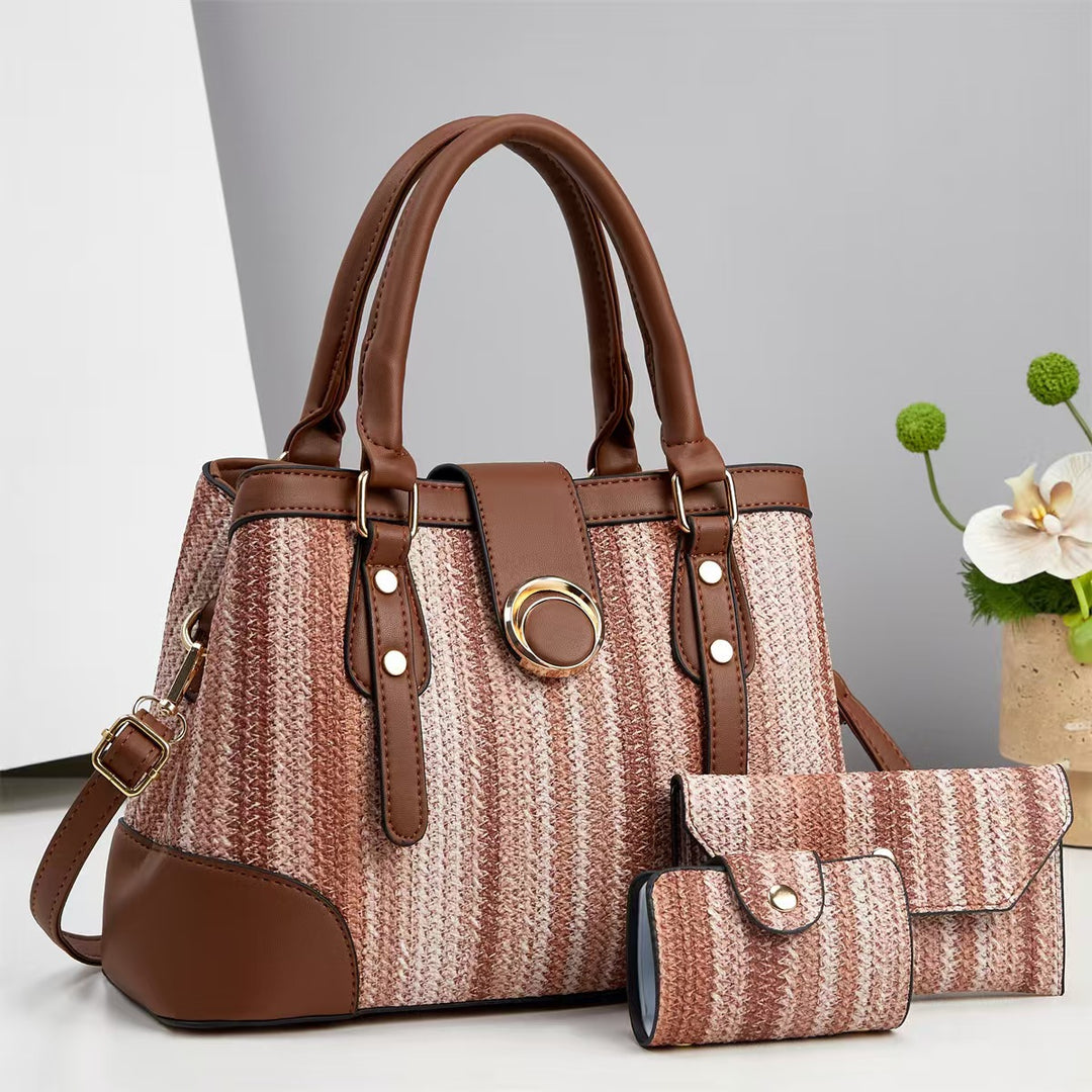 Damen stilvolle Handtasche mit abnehmbarem Geldbeutel Nord Taschen