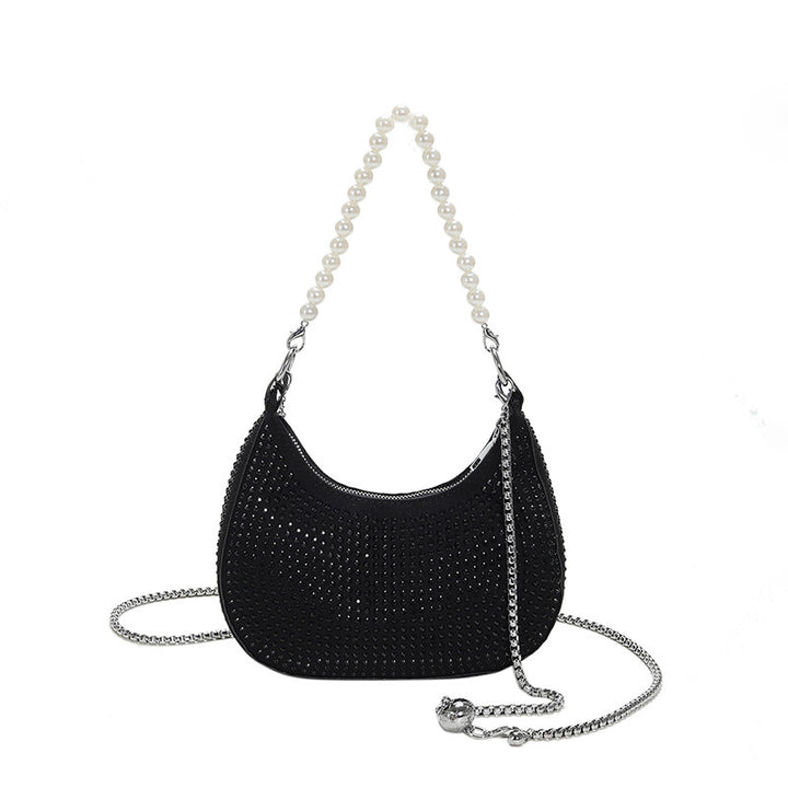 Damen glamouröse Abendtasche mit Perlenschmuck Nord Taschen