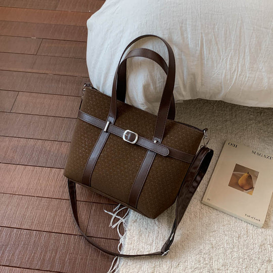 Damen modische Tragetasche mit strukturiertem Design und abnehmbarem Schulterriemen Nord Taschen