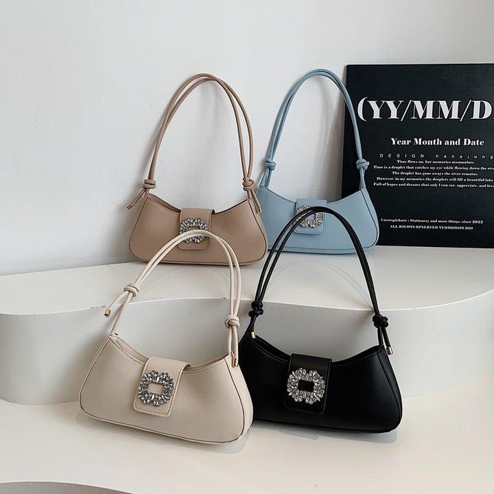 Damen modische Schultertasche mit funkelndem Clipverschluss Nord Taschen