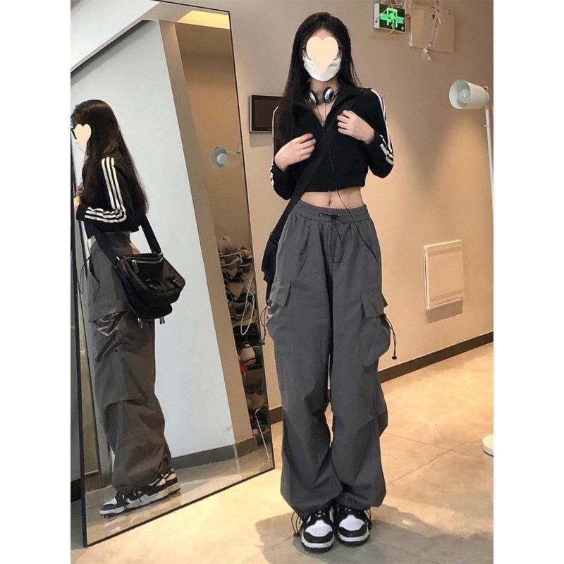 Damen Cargo-Hose mit weitem Schnitt und praktischen Taschen