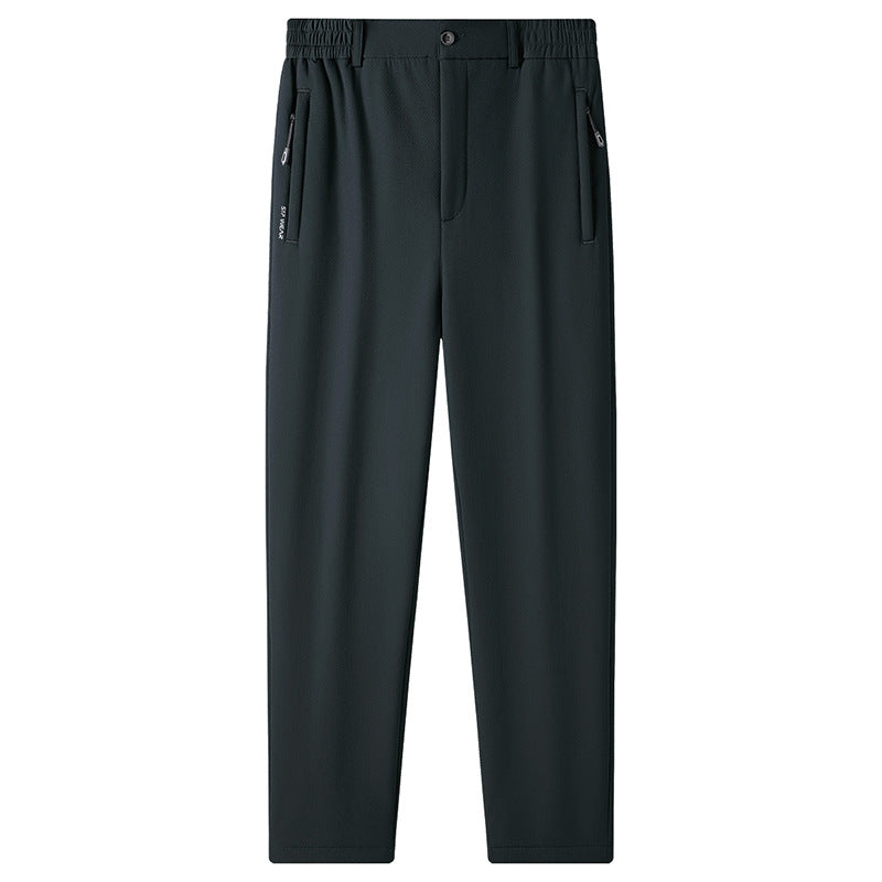 Herren Gefütterte Lounge-Hose mit Teddy-Innenfutter, elastischem Bund und Reißverschlusstaschen Nord Taschen