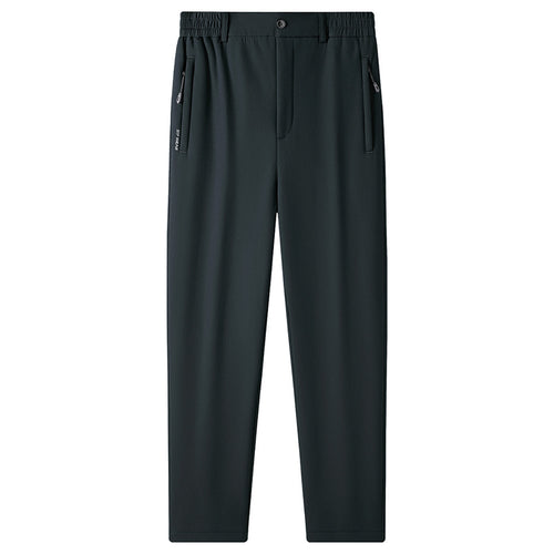 Herren Gefütterte Lounge-Hose mit Teddy-Innenfutter, elastischem Bund und Reißverschlusstaschen Nord Taschen