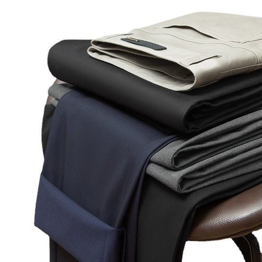 Herren Elegante Business-Chino mit Stretchkomfort und schlankem Bügelsaum Nord Taschen