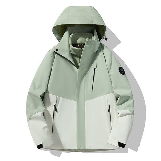 Herren Dreifach kombinierbare Funktionsjacke mit abnehmbarer Steppweste Nord Taschen