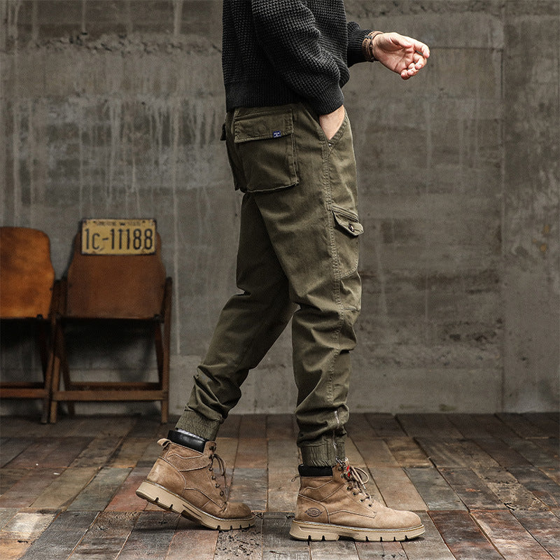 Herren Städtischer Tapered Funktions-Jogger mit elastischem Komfortbund, verstärkten Kniepartien und Knöchelreißverschluss Nord Taschen