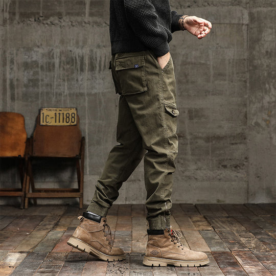 Herren Städtischer Tapered Funktions-Jogger mit elastischem Komfortbund, verstärkten Kniepartien und Knöchelreißverschluss Nord Taschen