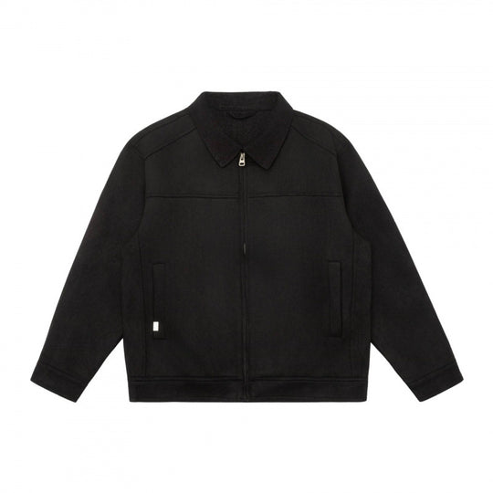 Herren Kastenförmige Zip‑Blousonjacke mit Cordkragen und minimalistischen Eingrifftaschen Nord Taschen