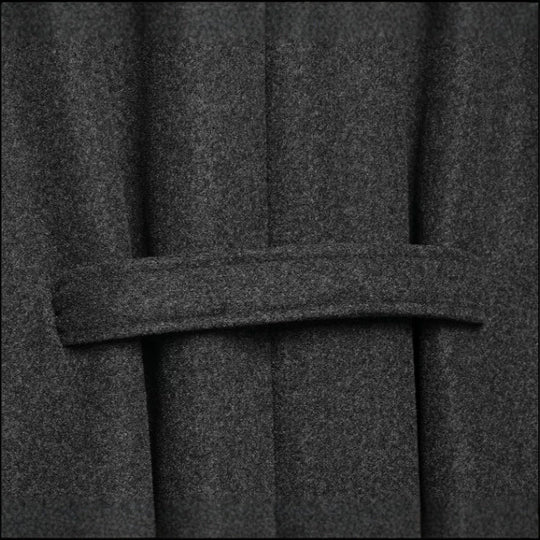 Damen Kurzcape aus Wollmix mit hohem Stehkragen und Bindegürtel Nord Taschen