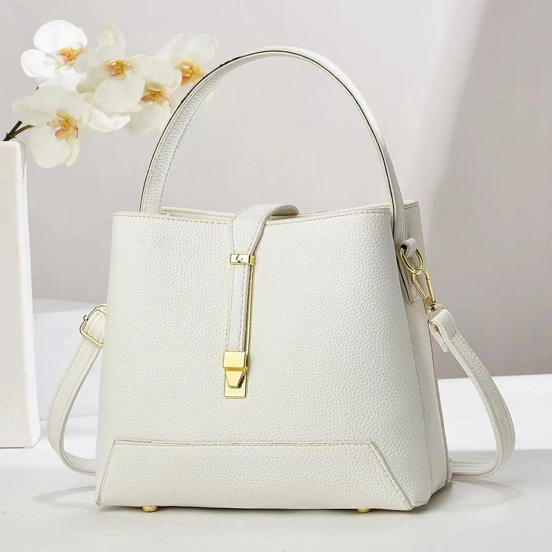 Damen elegante Handtasche mit strukturiertem Design und abnehmbaren Schultergurt Nord Taschen