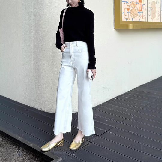 Damen Bequeme und elegante weite Culotte-Hosen Nord Taschen
