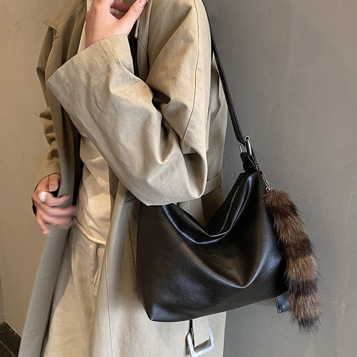 Damen Moderne Schultertasche aus hochwertigem Leder Nord Taschen
