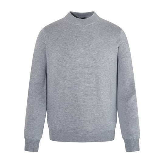 Herren Feinstrickpullover mit leichtem Stehkragen und gerippten Bündchen Nord Taschen