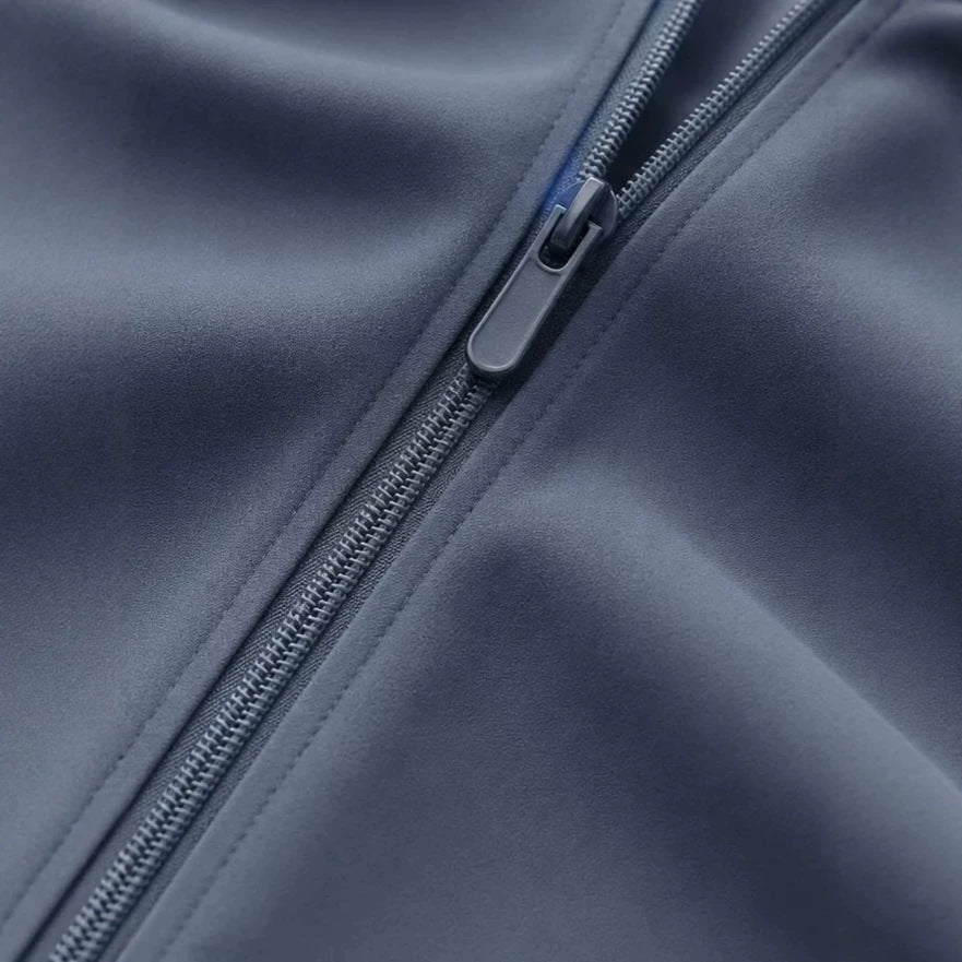 Herren Kapuzen-Blouson Leichter Windbreaker mit geripptem Saum und verdeckter Reißverschlussleiste Nord Taschen