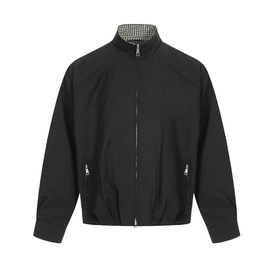 Herren Leichter Windbreaker‑Blouson mit Funnelkragen und verdeckten Reißverschlüssen Nord Taschen