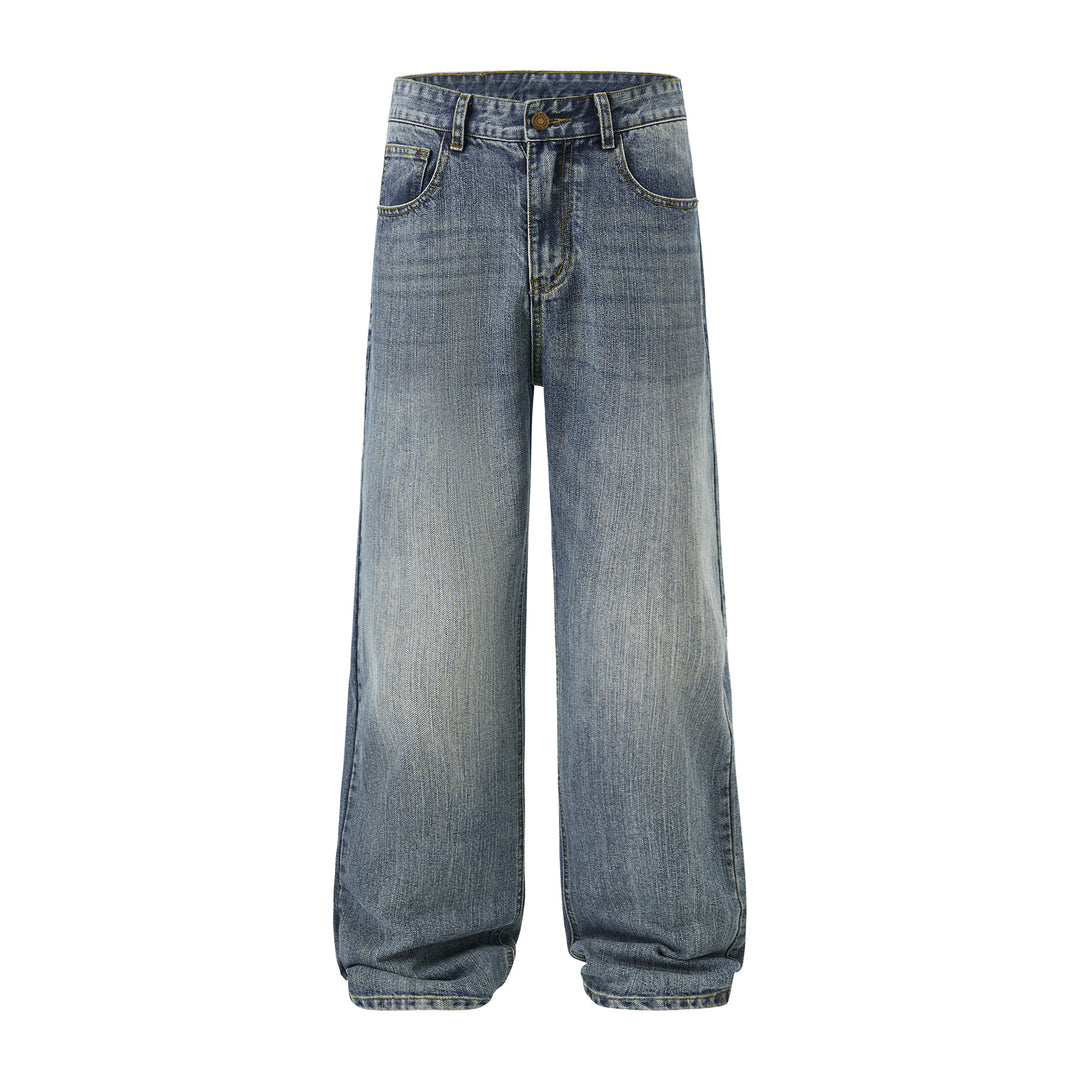 Herren Weite Vintage-inspirierte Komfort-Jeans mit geradem Bein Nord Taschen