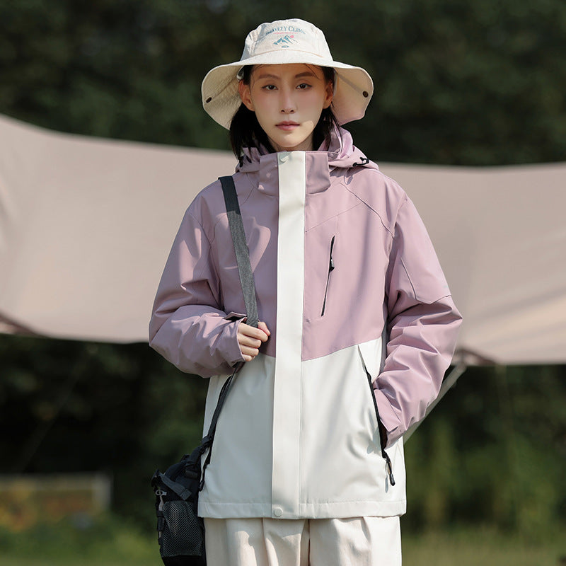 Damen Trekking-Softshell-Parka mit zweilagiger Membran, verschweißten Nähten und verstellbarer Kapuze Nord Taschen