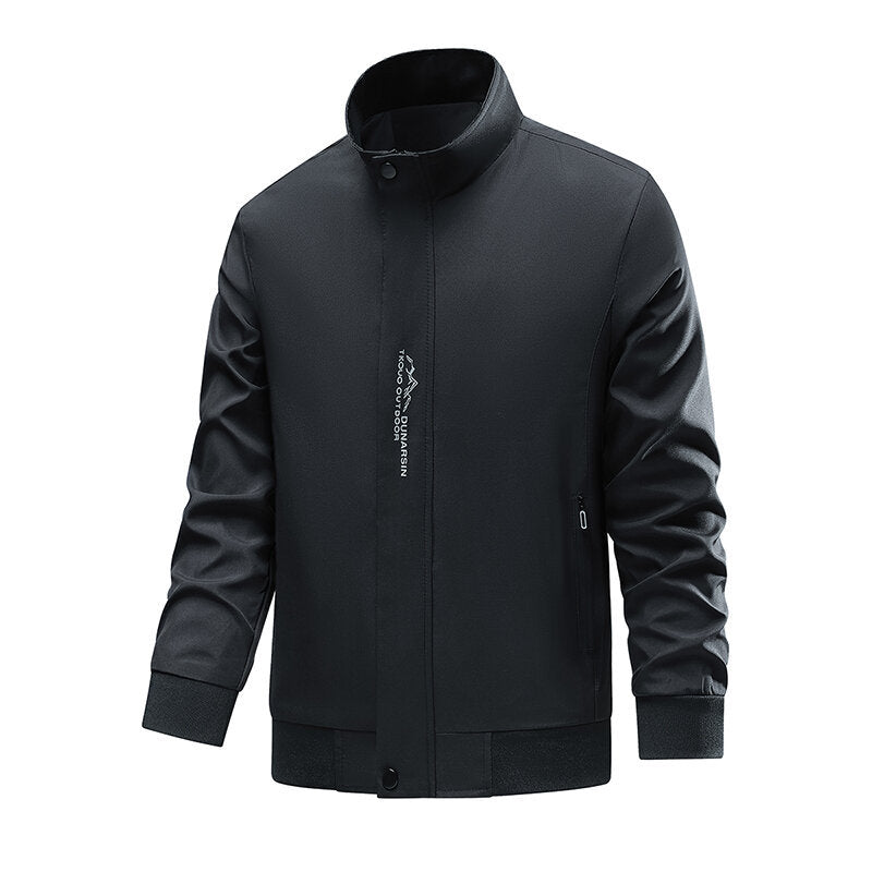 Herren Sportliche Übergangsjacke mit hochschließendem Kragen und seitlichen Reißverschlusstaschen Nord Taschen