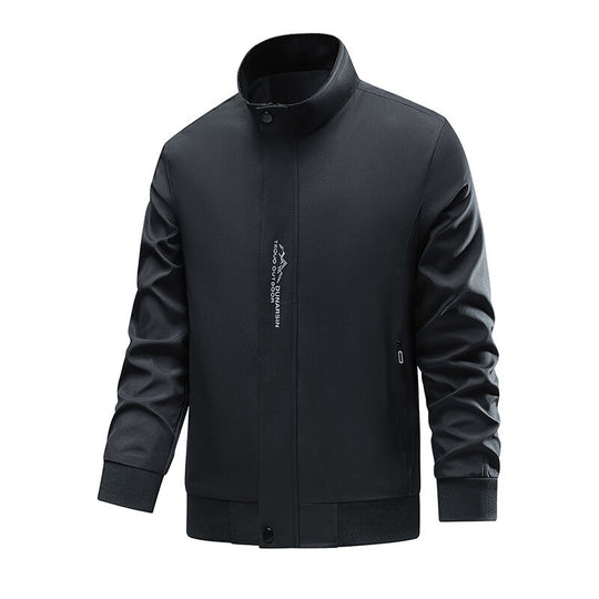 Herren Sportliche Übergangsjacke mit hochschließendem Kragen und seitlichen Reißverschlusstaschen Nord Taschen