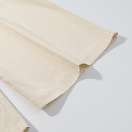 Damen Hochtaillierte Palazzohose mit Bundfalten und weitem Bein Nord Taschen