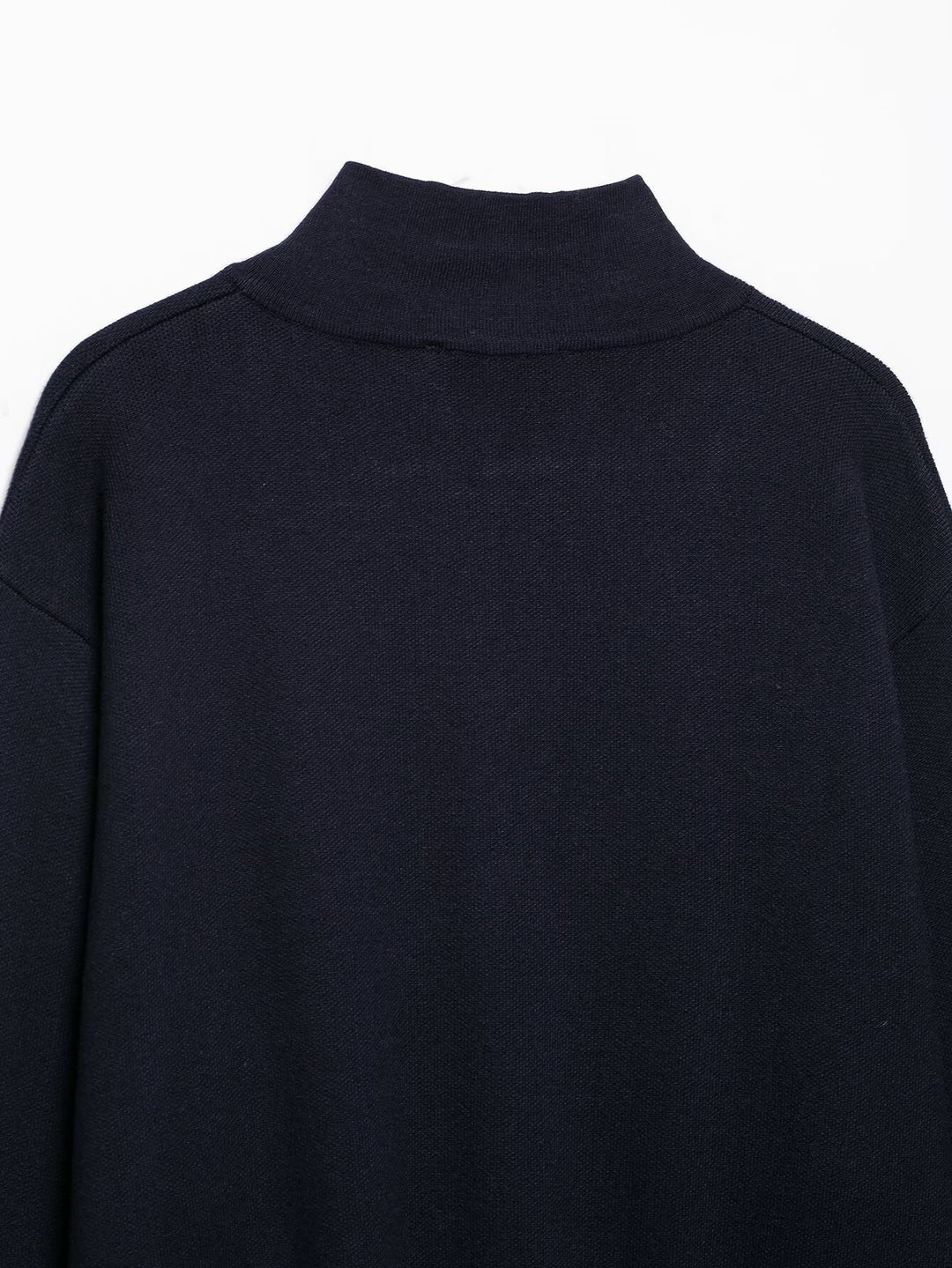 Damen Cropped Strickjacke mit Stehkragen und durchgehendem Reißverschluss Nord Taschen