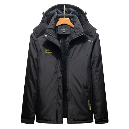 Herren Isolierte Winterparka mit Teddyfutter, Kapuze und wasserabweisender Außenhülle Nord Taschen