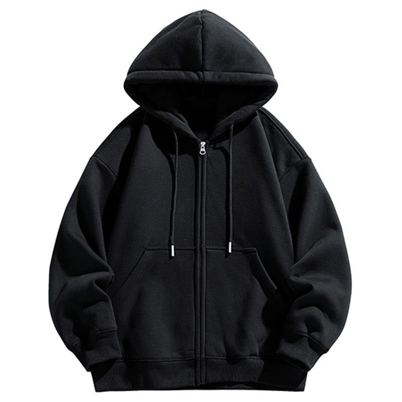 Herren Oversize Kapuzen‑Sweatjacke mit durchgehendem Reißverschluss und Kängurutasche Nord Taschen