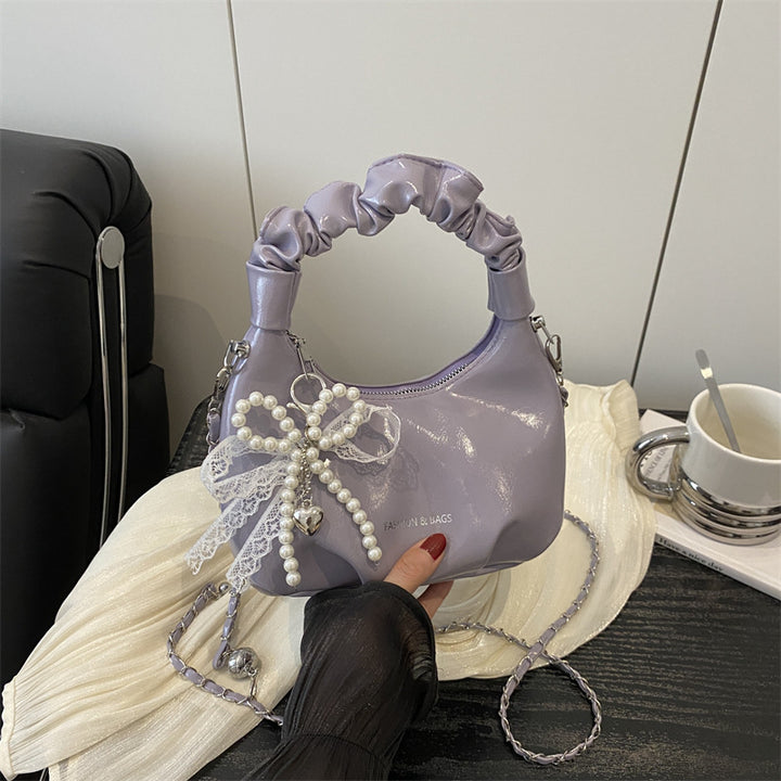 Damen elegante Handtasche mit dekorativen Perlenakzenten Nord Taschen