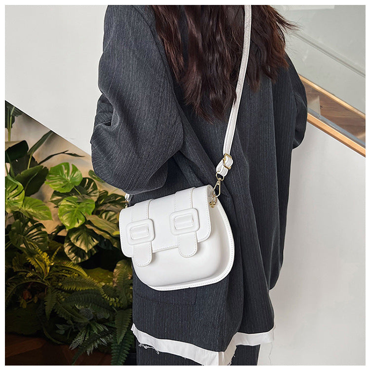 Damen Schultertasche mit doppelten Schnallen Nord Taschen