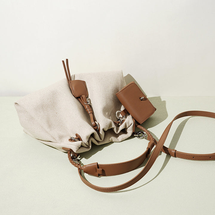 Damen lässige Stoffhandtasche mit abnehmbarem Minibag Nord Taschen