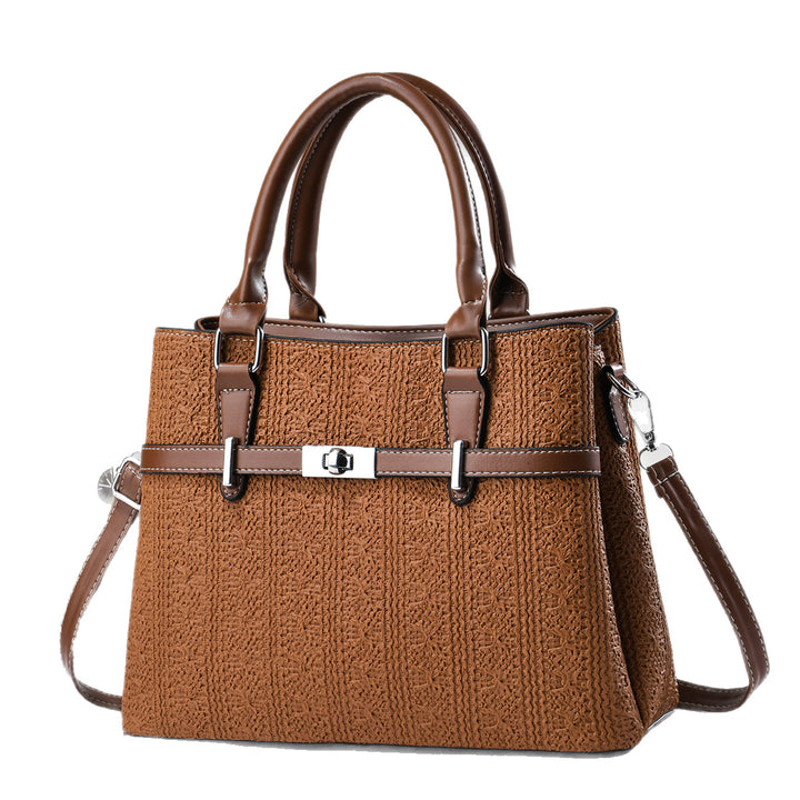 Damen elegante Handtasche mit strukturiertem Gewebe Nord Taschen