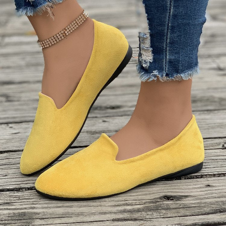 Damen Mokassins mit eleganter Schnittform aus hochwertigem Wildleder