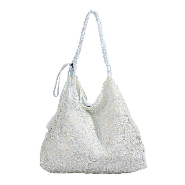 Damen elegante Häkel-Umhängetasche mit dekorativen Schleifendetails Nord Taschen
