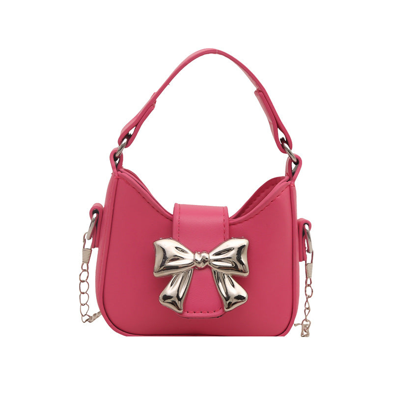 Damen Mini-Handtasche mit stilvollem Schleifenverschluss Nord Taschen