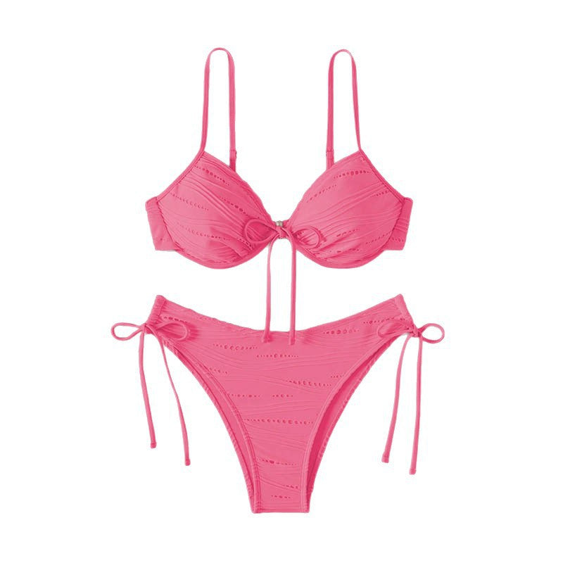 Damen Triangelbikini mit verstellbaren BindNord Taschenändern