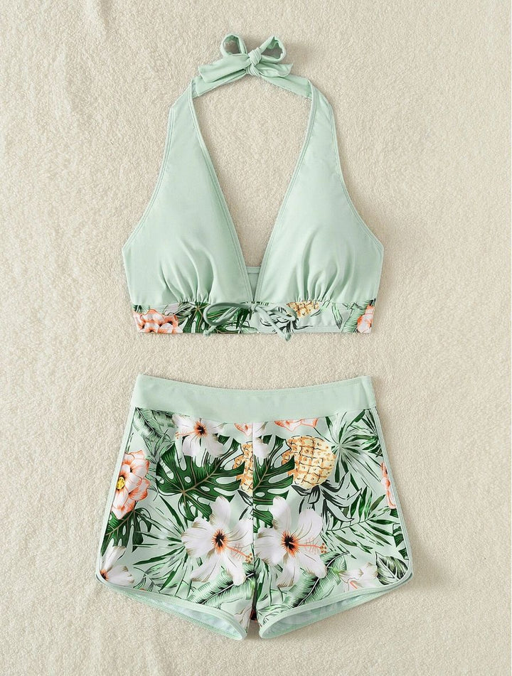 Damen Sportliches Bikini-Set mit verdecktem Bauch